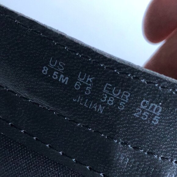 NATURALIZER Jillian Black Tall Knee High Leather Riding Boot Zipper Elastic 8.5M - Picture 12 of 16